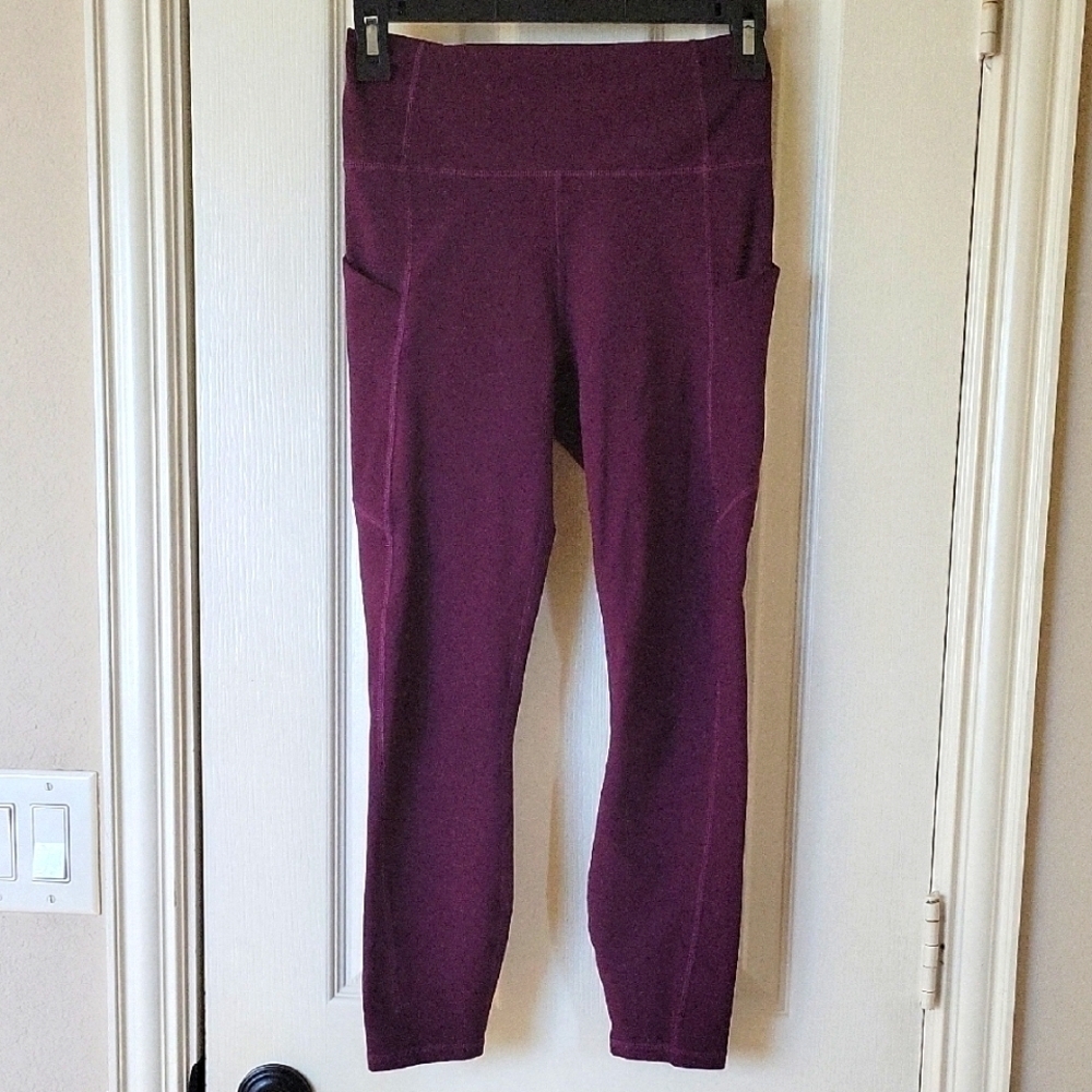 Fabletics Burgundy Pure Lux athletic pants Small